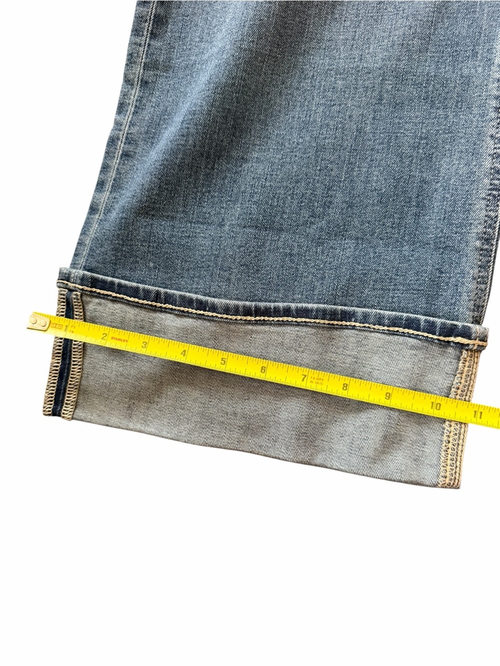 J. Crew Factory Classic Wide Leg Cuffed Jean Women’s Size 28 NEW Blue Jeans - Picture 5 of 13